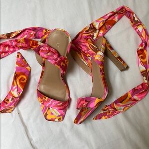 strappy tie-up sandals